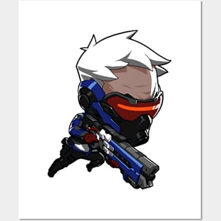 Soldier 76 Cute Spray - Overwatch Posters and Art